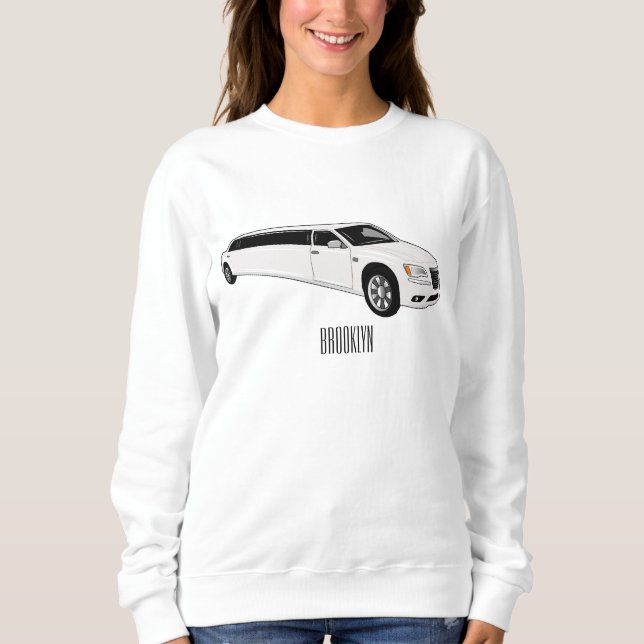 Sudadera Ilustracion personalizado limusina (Anverso)