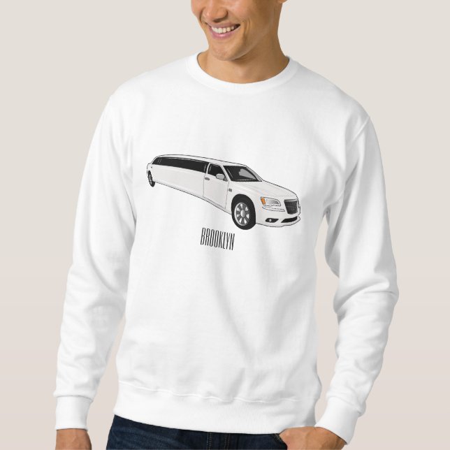 Sudadera Ilustracion personalizado limusina (Anverso)