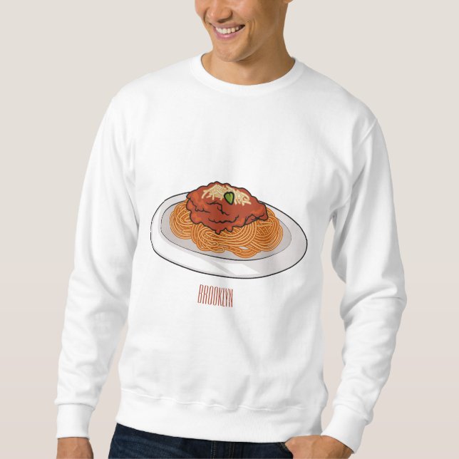 Sudadera Ilustracion personalizado Spaghetti (Anverso)
