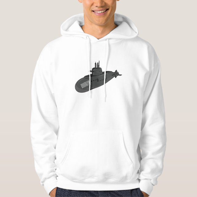 Sudadera Ilustracion personalizado submarino (Anverso)