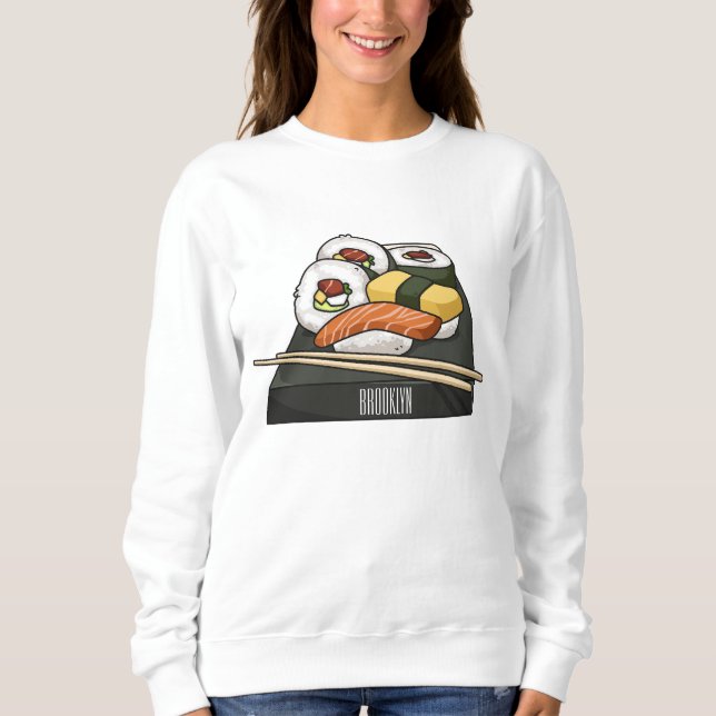 Sudadera Ilustracion personalizado Sushi (Anverso)