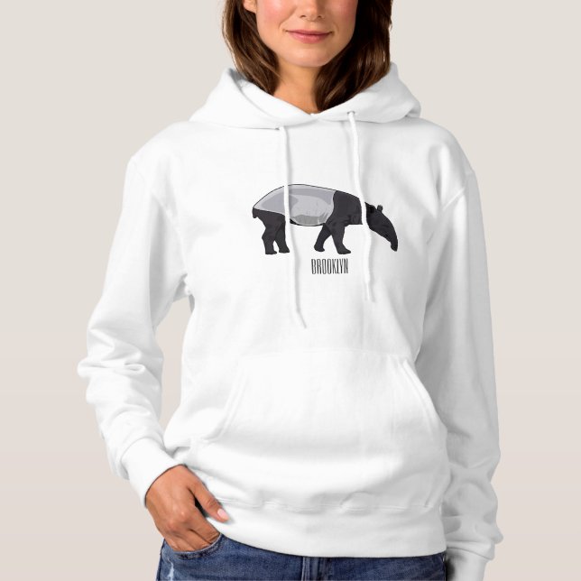 Sudadera Ilustracion personalizado Tapir (Anverso)