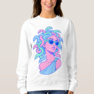 Sudadera Ilustración Retro-Pop de Medusa – Gafas de sol pas