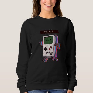 Sudadera Ilustración Soy Viejo Pero Aún Molado Diseño Gráf