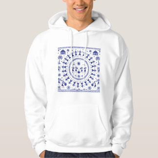 Sudadera Ilustración Tribal India Arte Warli