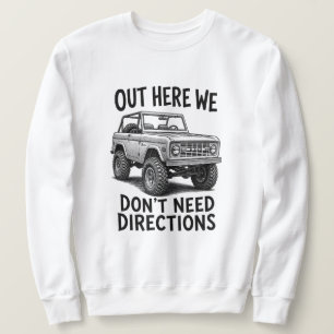 Sudadera Ilustración Vintage Clásica de Bronco Off-Road