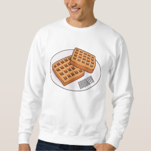 Sudadera Ilustracion Waffle personalizado