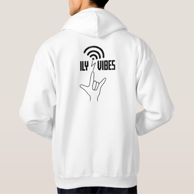 Sudadera ILY Vibes - Diseño ASL (Reverso)