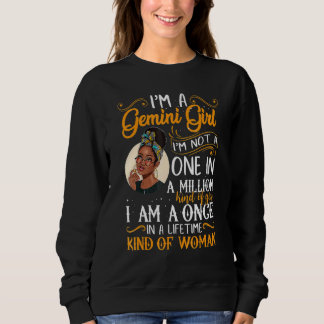 Sudadera I'm A Gemini Girl Black Women May June Bday