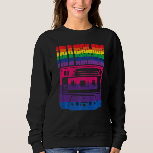 Sudadera i'm a mixtape, music cassette from the 90s, retro, (Anverso)