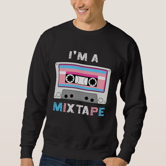 Sudadera Im A Mixtape Transgender Casette Tape Trans Pride  (Anverso)