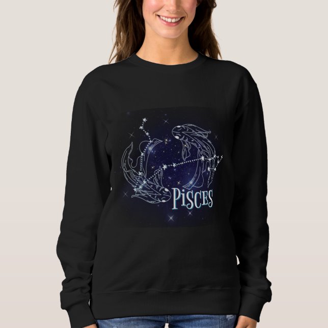 Sudadera Im A Pisces Zodiac. Rótulo Pisces Zodiac De Moda (Anverso)