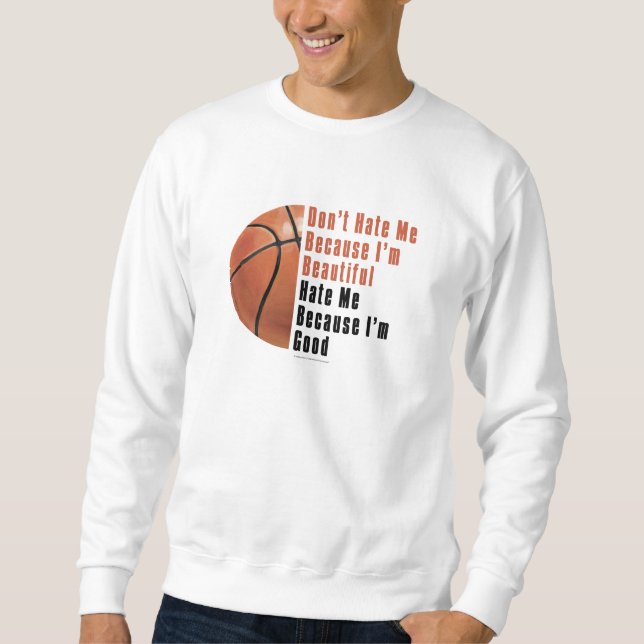 Sudadera Im Beautiful Im Good Basketball (Anverso)