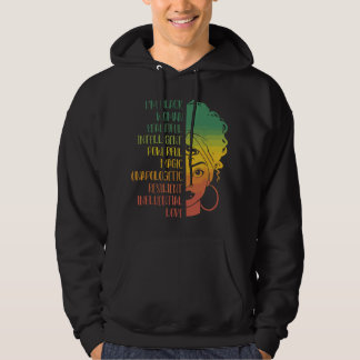 Sudadera Im Black Woman Beautiful Intelligent African Ameri