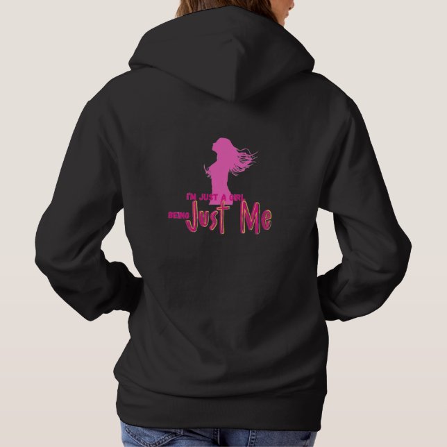 Sudadera im just girl (Reverso)