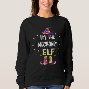Sudadera Im Los Navidades Mecánicos Elf Tie Dye Coincidiend