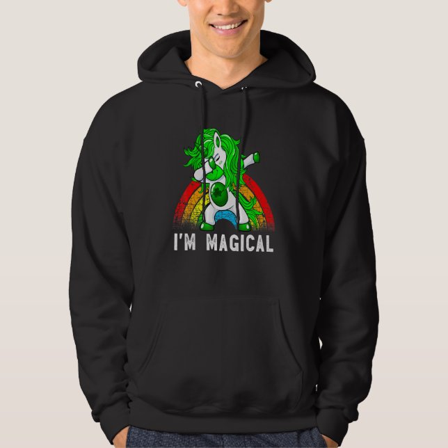 Sudadera I'm Magical Irish Dabbing Unicorn Toddler St Patri (Anverso)