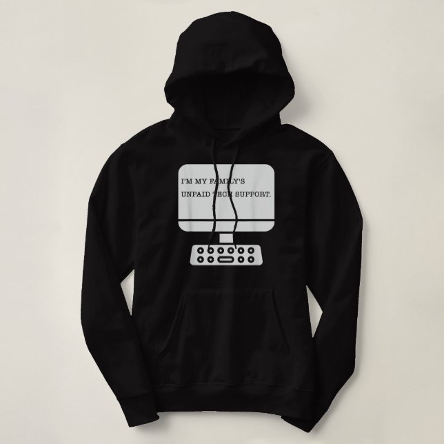 Sudadera Im My Familys Funny Support Technical Support (Diseño del anverso)
