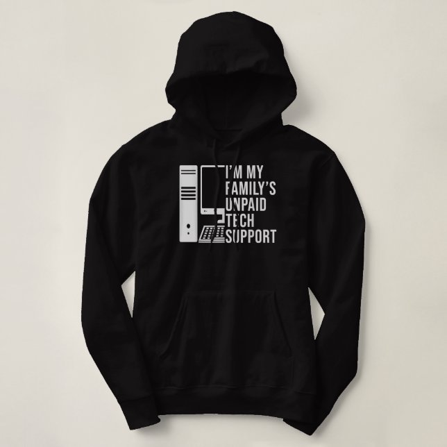 Sudadera Im My Familys Funny Support Technical Support (Diseño del anverso)