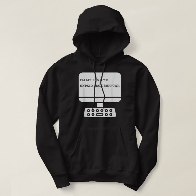 Sudadera Im My Familys Funny Support Technical Support (Diseño del anverso)