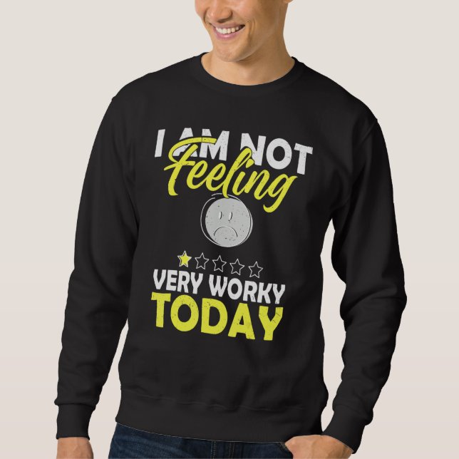 Sudadera I'm Not Feeling Very Worky Today   Sarcastic Humor (Anverso)