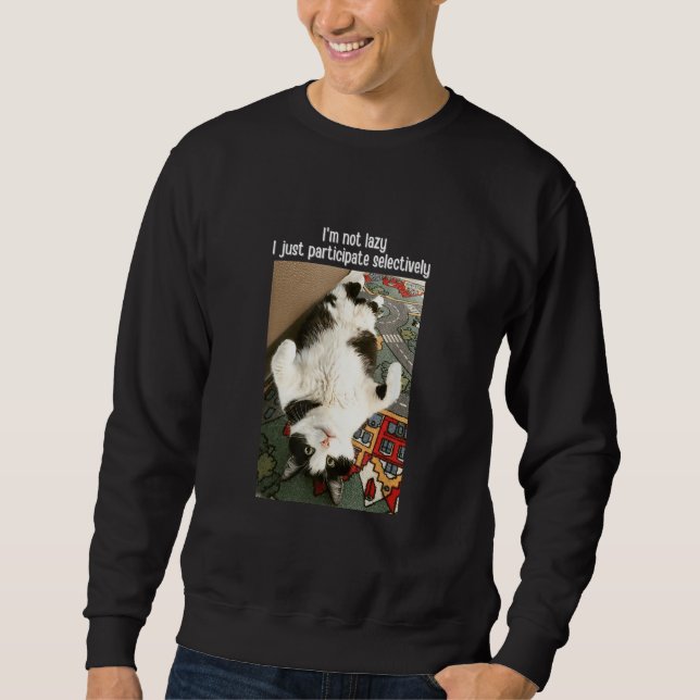 Sudadera I'm Not Lazy  Cat Meme Pet (Anverso)