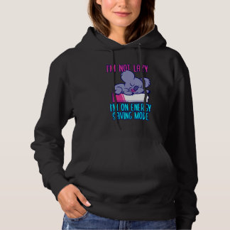 Sudadera I'm not lazy I'm in energy saving mode saying koal