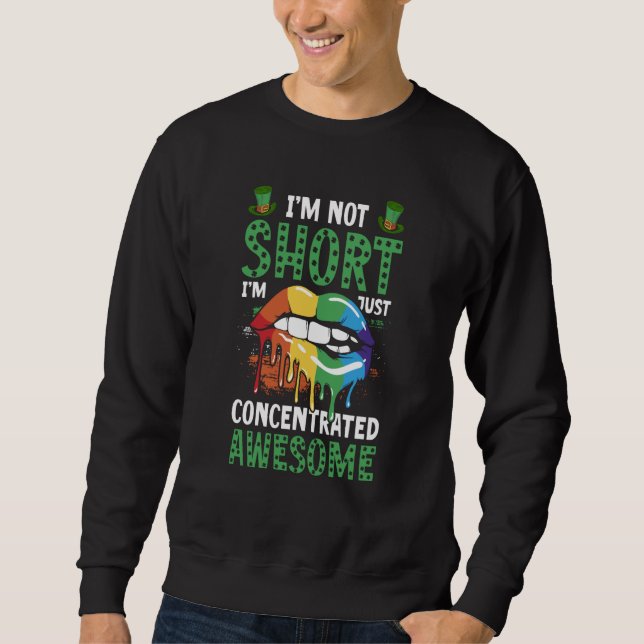 Sudadera Im Not Short Im Just Concentrated Awesome LGBT (Anverso)