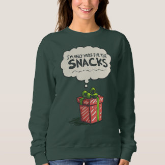Sudadera I'm Only Here For The Snacks, Grinch Mode Xmas
