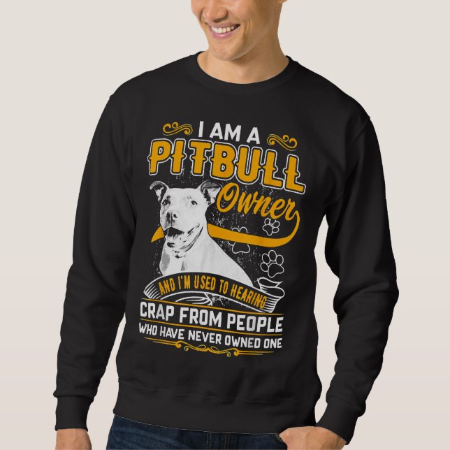 Sudadera Im Pit Bull Terrier Dueño Perro Amar R Dad Mom Boy (Anverso)