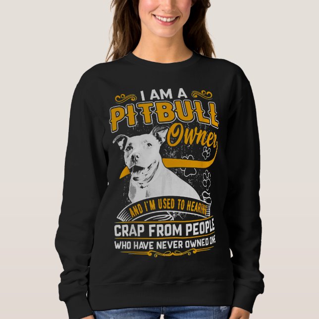 Sudadera Im Pit Bull Terrier Dueño Perro Amar R Dad Mom Boy (Anverso)
