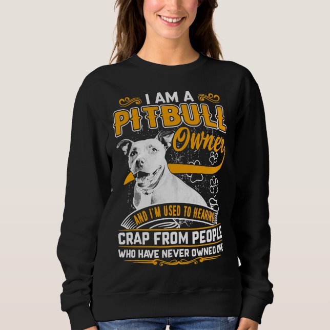 Sudadera Im Pitbull Terrier Dueño Perro Papá Mamá (Anverso)