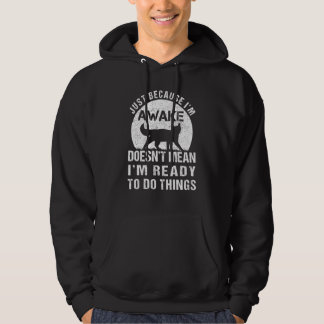 Sudadera I'm Ready To Do Things Retro lazy Cat &  Cat Stuf
