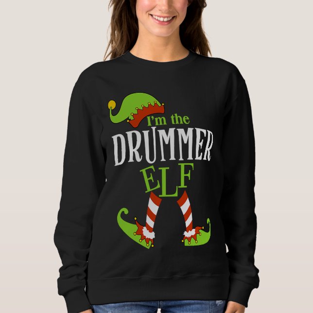 Sudadera I'm The DRUMMER Elf Family Group Matching PJ Chris (Anverso)