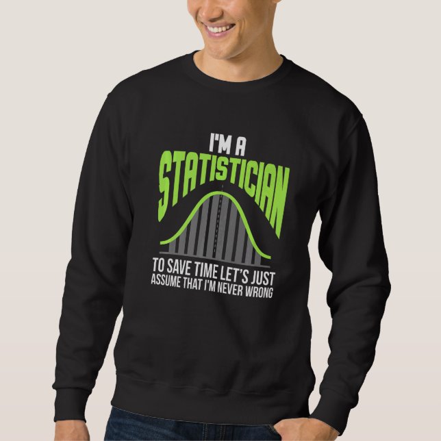 Sudadera Im Un Estadístico De Estadísticas Math Controlar L (Anverso)