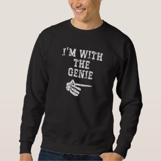Sudadera I'm with the Genie Point Matching Couples Hallowee