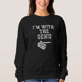 Sudadera I'm with the Genie Point Matching Couples Hallowee