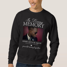 Sudadera Imagen conmemorativa elegante | En la memoria amor