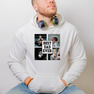 Sudadera Imagen de la foto del Personalizado Black White Be