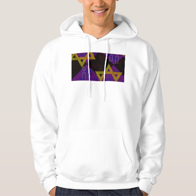 Sudadera Imagen temática de Hanukkah de SlipperyJoe's dorad (Anverso)