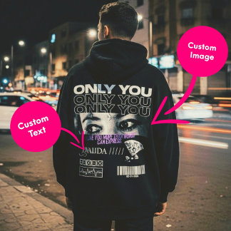 Sudadera Imagen y nombre de ojos personalizados | Personali