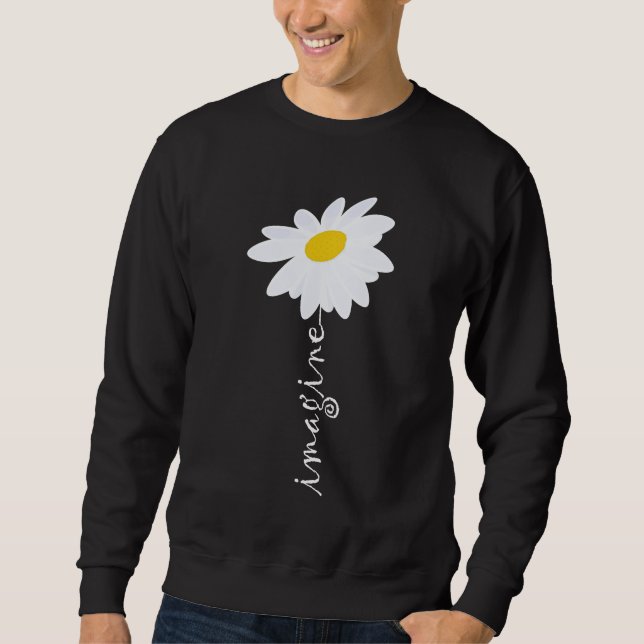 Sudadera Imaginen flores de margarita (Anverso)