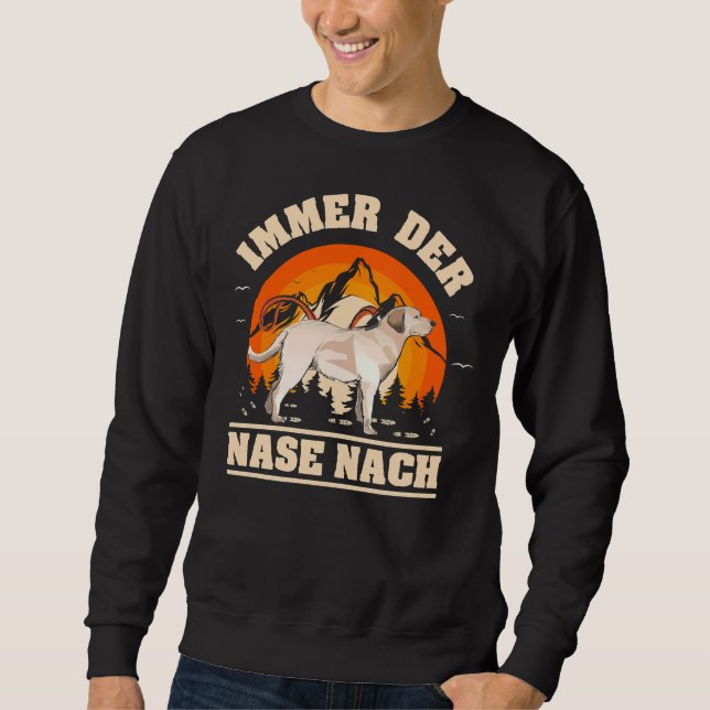 Sudadera Immer Der Nase Nach Labrador recuperador (Anverso)