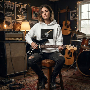 Sudadera Impactante instrumento musical de guitarra eléctri