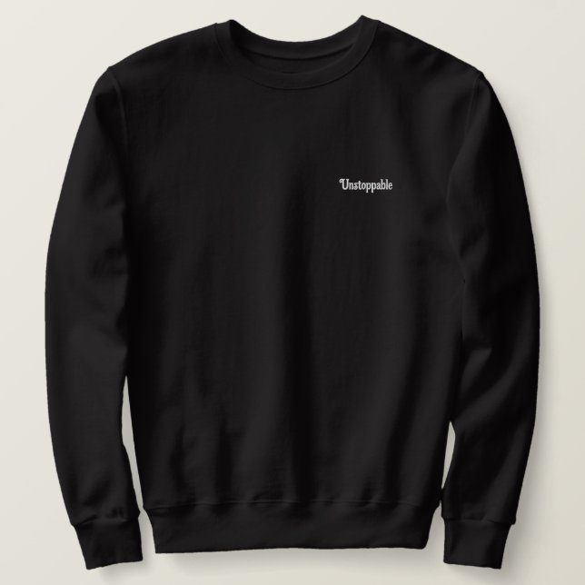Sudadera Imparable, camiseta de manga larga bordada masculi (Anverso del diseño)