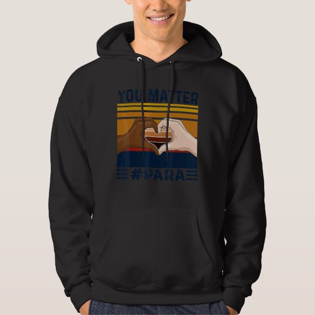 Sudadera Importa para el corazón la cosecha de manos (Anverso)