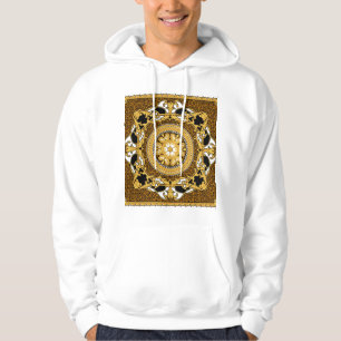 Sudadera Impresión animal Desplazamientos dorados Seda