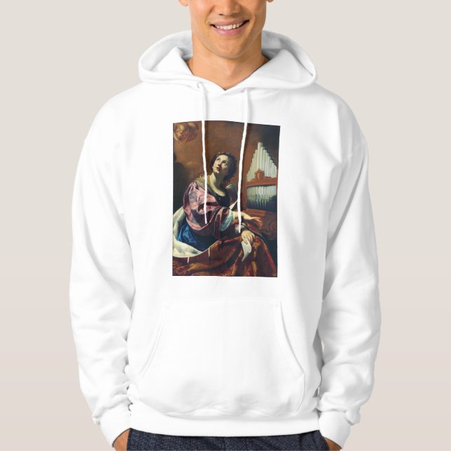 Sudadera Impresión artística "Concierto celestial" de Santa (Anverso)