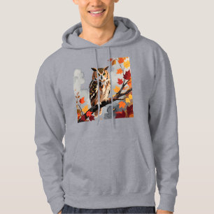Sudadera Impresión artística de fauna silvestre de búho maj