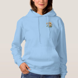 Sudadera Impresión botánica vintage con una flor silvestre 